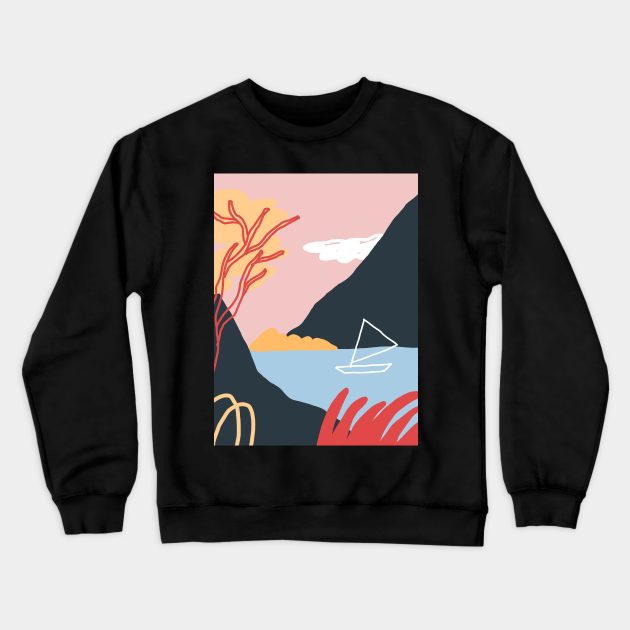 Lake Crewneck Sweatshirt by juliealex